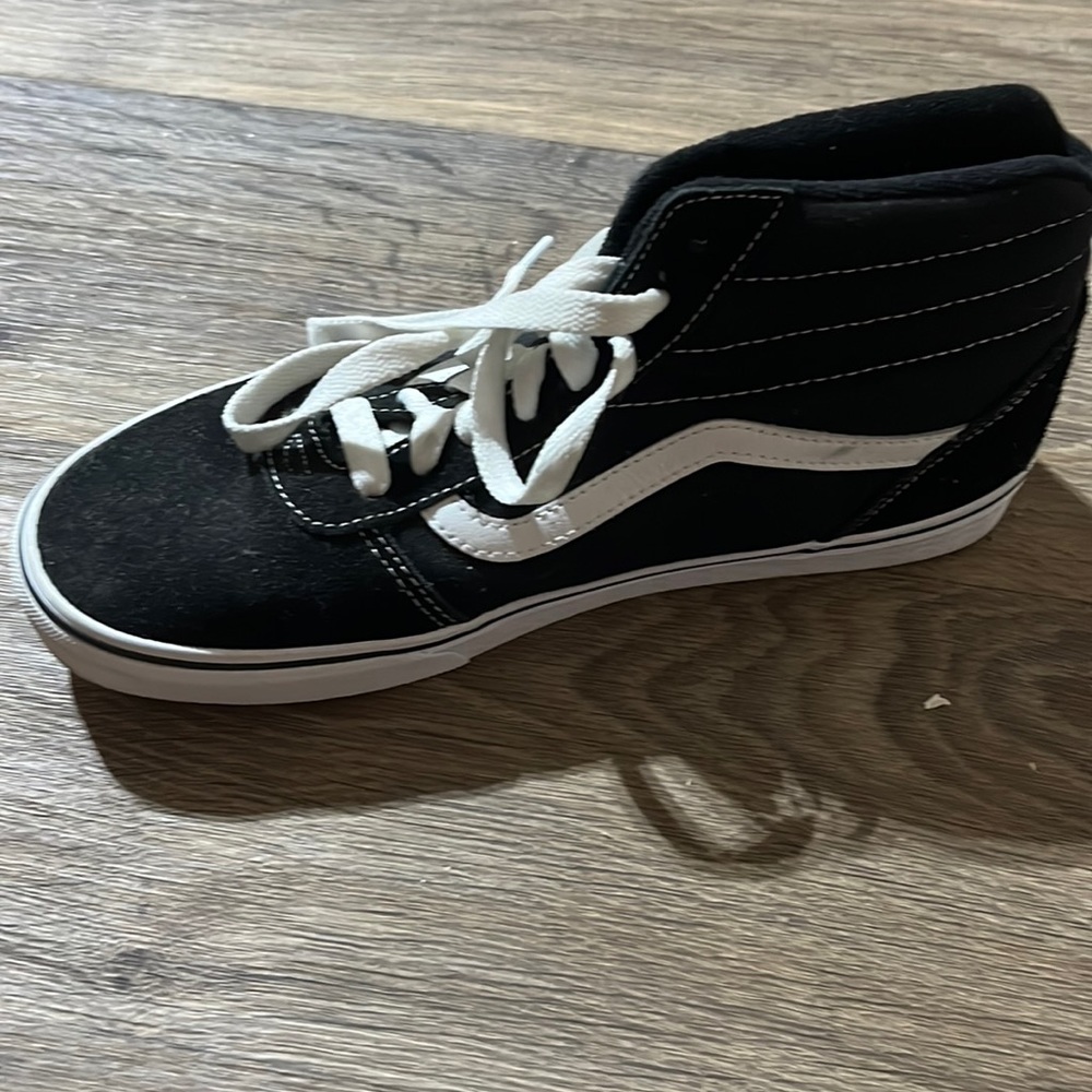Black high top Vans